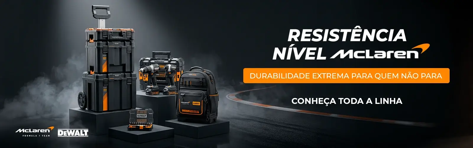 A linha DeWalt + McLaren ficou ainda mais completa